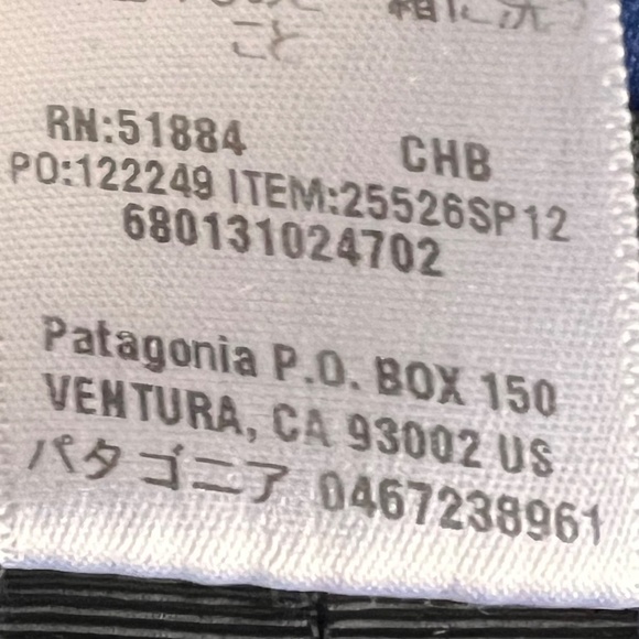 Patagonia Men's Navy Blue Woven Fleece Full Zipper Jacket Mock Neck Pockets Sz L - Picture 12 of 14